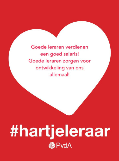 5 Oktober is de Dag van de Leraar. Doe mee met onze actie #hartjeleraar